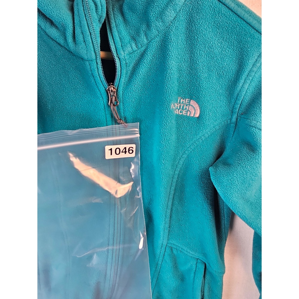 The North Face Womens TKA 100 Full Zip Fleece Jacket Teal Blue Medium - Picture 13 of 13
